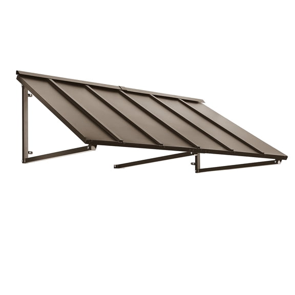 Awntech Houstonian Fixed Metal Awning, Choose Size
