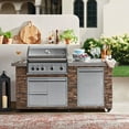 thumbnail image 1 of Member's Mark 78" 4-Burner Rustic Ledge Island Grill, 1 of 10