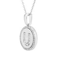 thumbnail image 2 of Diamond Initial Pendant Necklace in Sterling Silver, 2 of 5