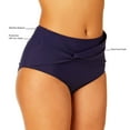 thumbnail image 2 of Anne Cole Ladies Twist Front Swim Bottom, 2 of 5
