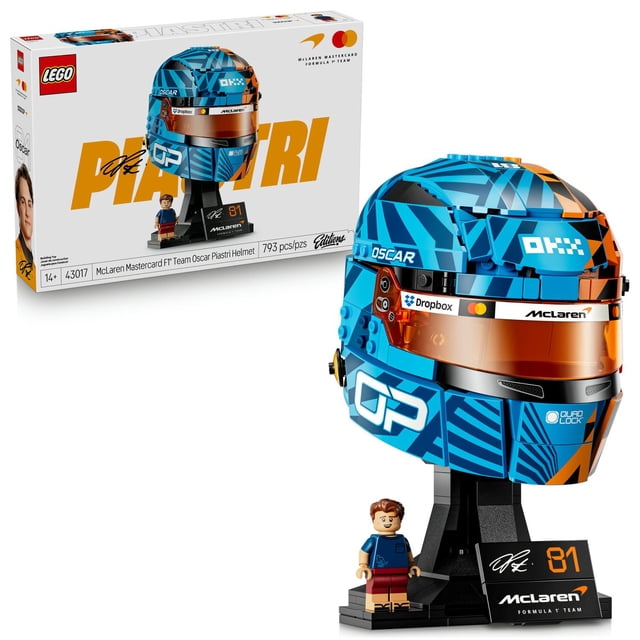 LEGO Editions McLaren Mastercard F1 Team Oscar Piastri Helmet Building Set, 793 pc.