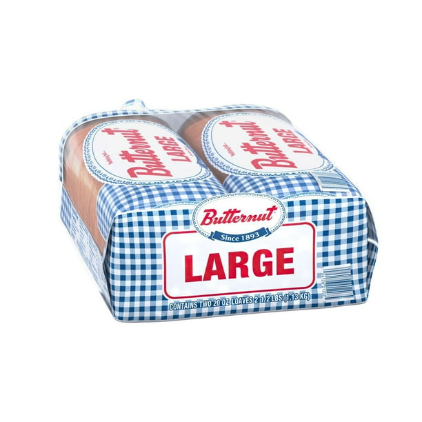 Butternut Large White Bread 20 oz., 2 pk. - Samsclub.com