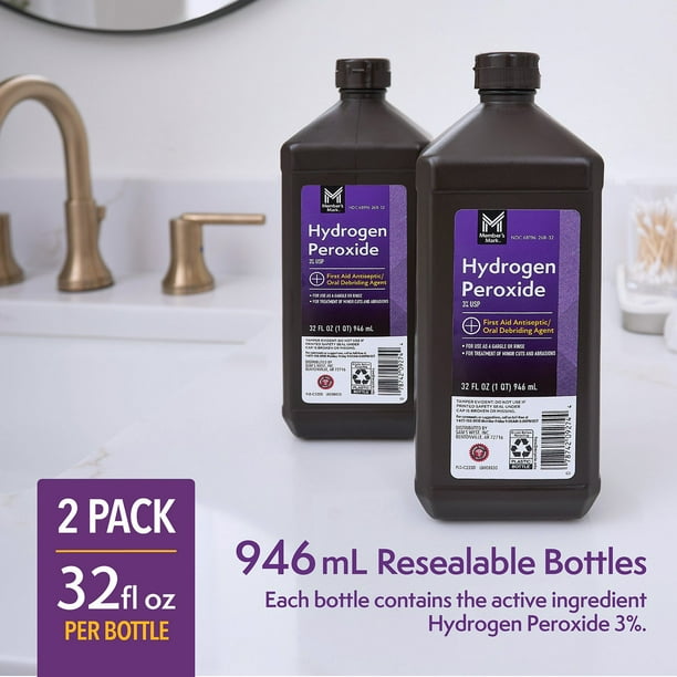 Member's Mark Hydrogen Peroxide (32 fl. oz, 2 pk.) - Samsclub.com