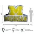 thumbnail image 4 of Logo Brands Michigan Wolverines Pre-Lit 7’x10’ Team Inflatable, 4 of 6