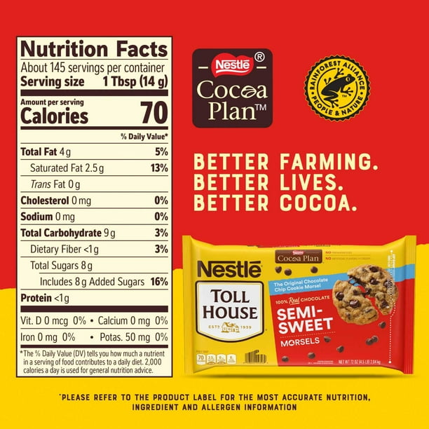 Nestle Toll House Semi-Sweet Chocolate Chips, 72 oz. - Samsclub.com