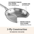 thumbnail image 4 of Calphalon Stainless Steel 10-Piece Triply Cookware Set, 4 of 5