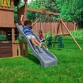 thumbnail image 4 of KidKraft Summerside Wooden Outdoor Swing Set with Steeple Climber, 4 of 15
