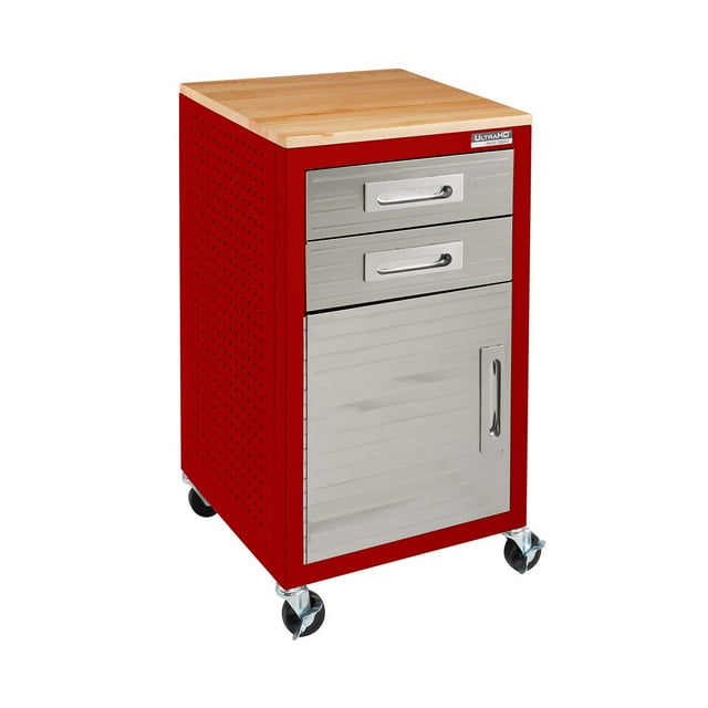 Seville Classics UltraHD 2-Drawer Rolling Storage Cabinet