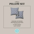 thumbnail image 9 of Martha Stewart Tulum Indoor/Outdoor Decorative Pillow, Set of 2, Choose Size, 9 of 10