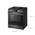thumbnail image 5 of LG 5.8 cu. ft. Gas Single Oven Slide-in Range with New Handle and Printproof®, 5 of 9