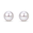 thumbnail image 2 of White Cultured Freshwater Pearl Stud Earrings, 2 of 3
