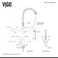 thumbnail image 10 of VIGO Zurich Pull-Down Spray Kitchen Faucet With Soap Dispenser (Stainless Steel), 10 of 12
