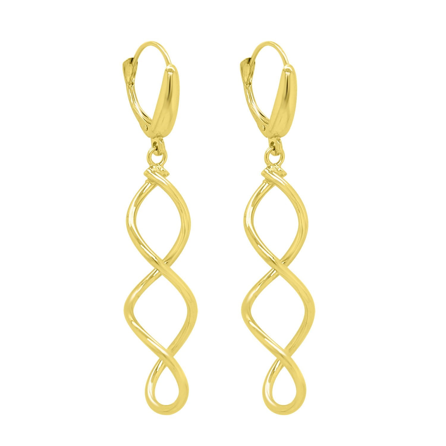 Twist Dangle Earrings in 14K Gold - Samsclub.com