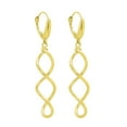 thumbnail image 1 of Twist Dangle Earrings in 14K Gold, 1 of 3