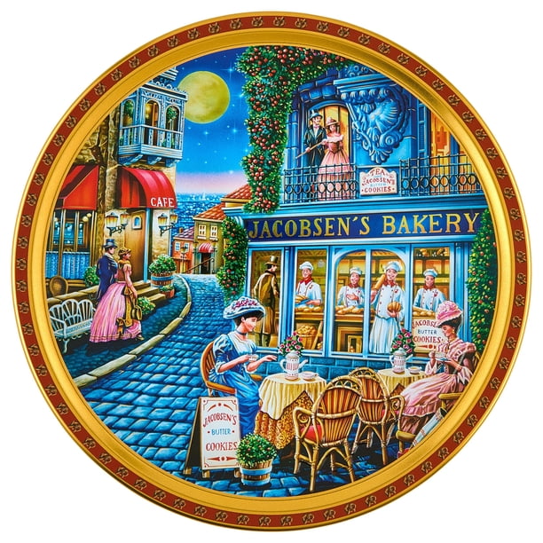 Jacobsens Original Premium Danish Butter Cookie Tin, 1lb., 4 pk