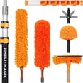 thumbnail image 1 of Simpli-Magic Cleaning Kit with Extension Pole (5–12 ft) Duster, Cobweb Remover & Squeegee, 20 ft Max Reach for Household, RV & Car Use, 1 of 6