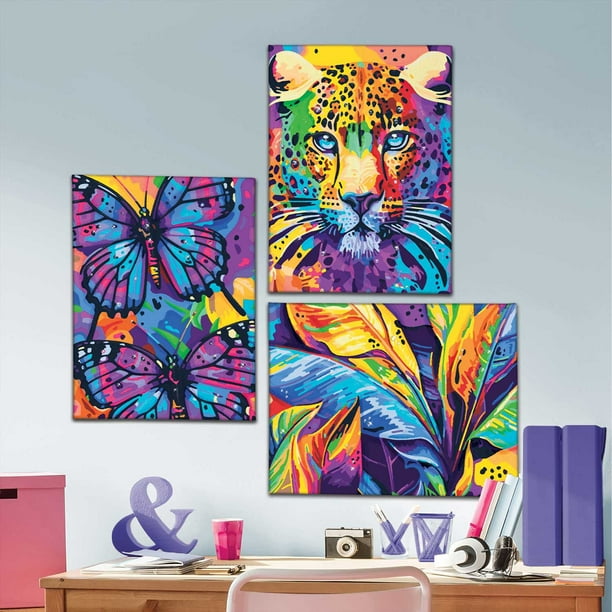 ArtSkills Tropical Paint By Number 3 Canvas Panel Set - Samsclub.com