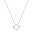 thumbnail image 2 of 0.50 CT. T.W. Round Cut Open Circle Diamond Pendant Necklace in 14K Gold, 2 of 4