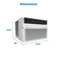 thumbnail image 11 of Midea 10,000 BTU Room Window Air Conditioner, Remote Control, Energy Star w/Wifi & Voice Control, For Spaces up to 450 Sq. Ft., MAW10S1YWT, 11 of 12