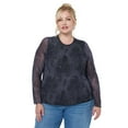 thumbnail image 5 of Edited by Remi Bader Women's Long Sleeve Mesh Top, 5 of 10