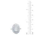 thumbnail image 5 of 3.46 CT.T.W. Oval Baguette & Round Cut Lab Created Diamond Ring in 14K Gold, 5 of 6