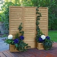 thumbnail image 1 of Yardistry Fusion 3-Panel Cedar Planter Screen, Natural Brown, 1 of 6