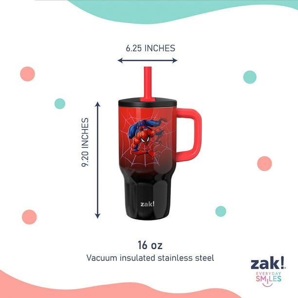 Zak Designs 16-oz Stainless Steel Double-Wall Tumbler for Kids
