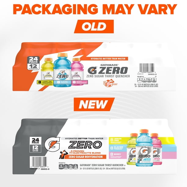 Gatorade Zero Sugar Thirst Quencher Variety Pack, 12 fl. oz., 24