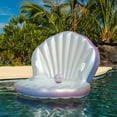thumbnail image 7 of PoolCandy Giant Oyster Shell Lounge with Glitter Pearl Beach Ball, 7 of 11