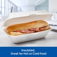 thumbnail image 4 of DART® Insulated Foam Hinged Lid Take Out Container, 9" x 5" Hoagie, 1-Compartment, 125 ct., 4 of 4
