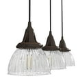 thumbnail image 8 of Hunter Cypress Grove Glass 3 Light Pendant Light Fixture, Round Cluster and Linear Cluster, 8 of 9