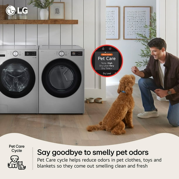 LG 7.4 cu. ft. Ultra Large Capacity Electric Dryer with AI Sensor