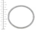 thumbnail image 6 of Italian Diamond Cut Hinged Snake Bangle in Sterling Silver, 6 of 7