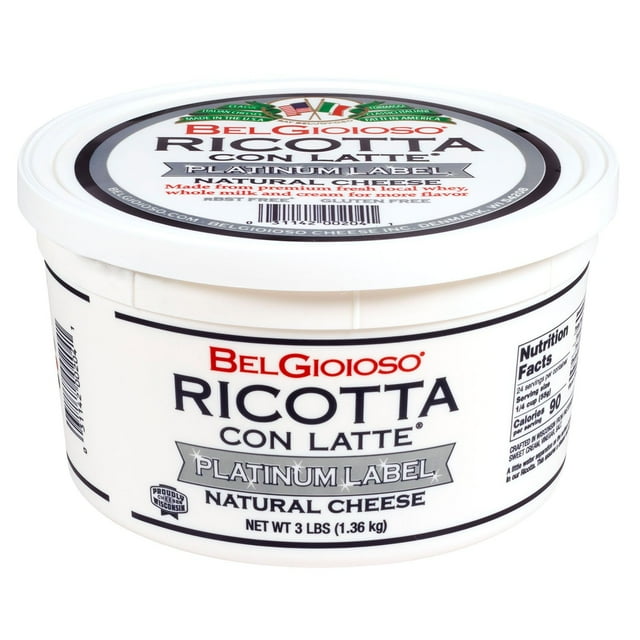BelGioioso Platinum Label Ricotta 3 lbs.