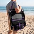 thumbnail image 3 of Logo Brands Baltimore Ravens Reclining Beach Chair, 3 of 7
