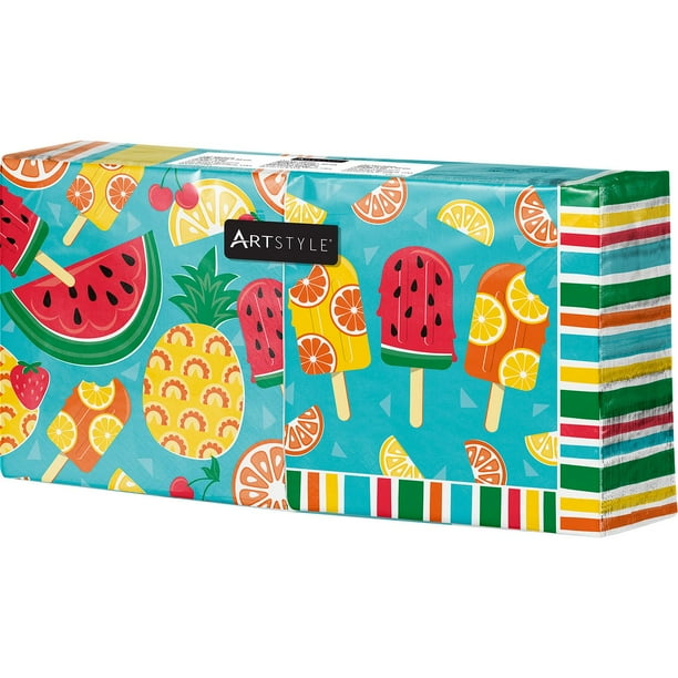 Artstyle Tasty Fruit Paper Plates and Napkins Tableware Kit, 285