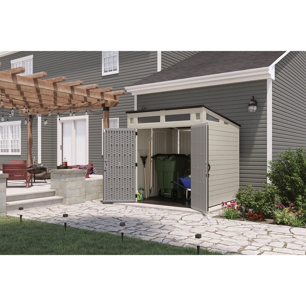 Suncast 7' x 7' Modernist Resin Outdoor Storage Shed - Samsclub.com