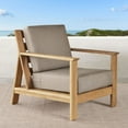 thumbnail image 2 of Member's Mark Lisbon Teak Deep Seating Set with Sunbrella Fabric, 4pc, 2 of 5