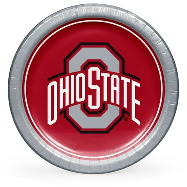 Collegiate Round Paper Plates, 10", 85 ct., Choose Your Team