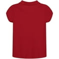thumbnail image 2 of Nautica Girls Uniform Short Sleeve Interlock Polo, 2 of 4