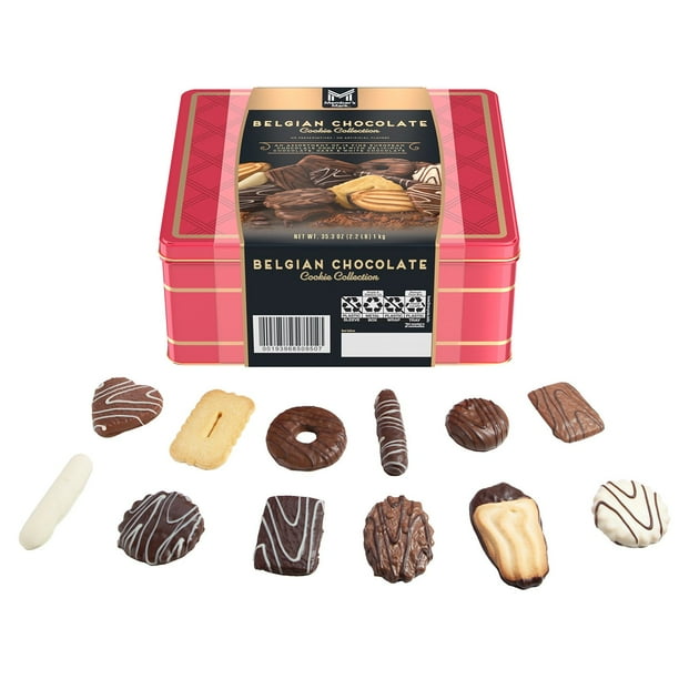 Member's Mark Belgian Chocolate Cookie Collection Tin, 1000g