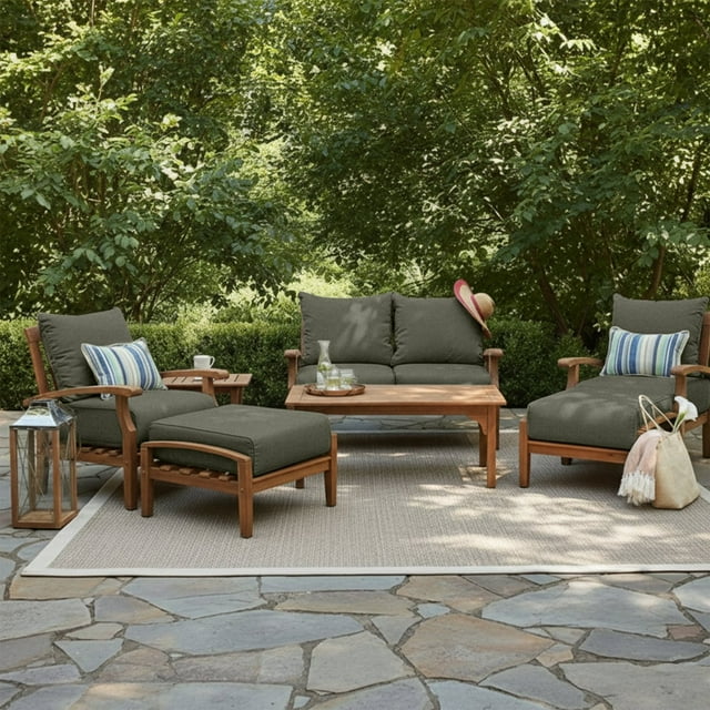 Cambridge Casual Sonoma Teak Deep Seating Patio Set, 7pc