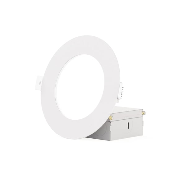 4 In & 6 in 5CCT Selectable 9W 750 LM Slim LED Light Downlight Kit 12 Pack