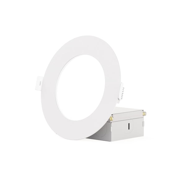 4 In & 6 in 5CCT Selectable 9W 750 LM Slim LED Light Downlight Kit 12 Pack