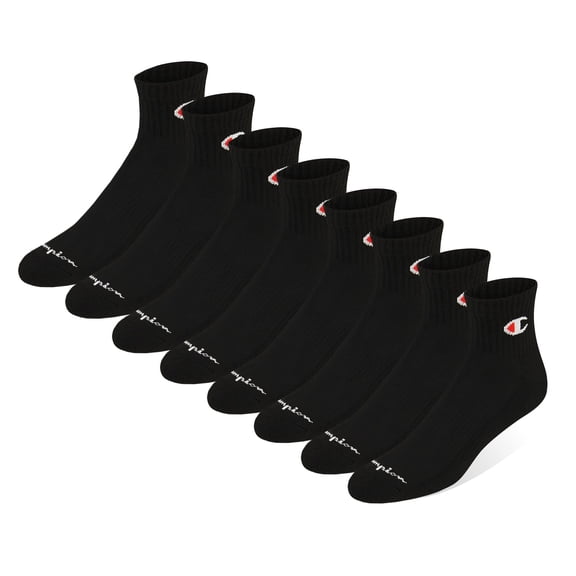 Champion 8PK Men's Cushion Quarter Sock