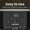 thumbnail image 4 of Chefman TurboFry Touch 6-Quart Air Fryer, Includes 4 Cooking Presets, 4 of 7