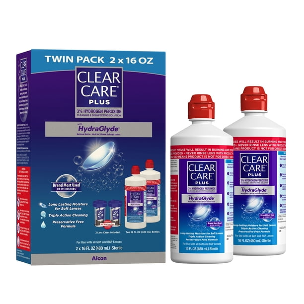 Clear Care Plus Cleaning & Disinfecting Solution, 16 fl. oz., 2 pk