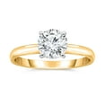 thumbnail image 1 of 1 CT. T.W. Lab Created Diamond Round Cut Solitaire Ring In 18K Gold, 1 of 7