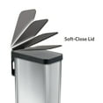 thumbnail image 6 of GLAD 12 Gallon SLIM Stainless Steel Anti-Microbial Odor Protection Step Can with GLAD 45Ct 13G Trash Bags, 6 of 7