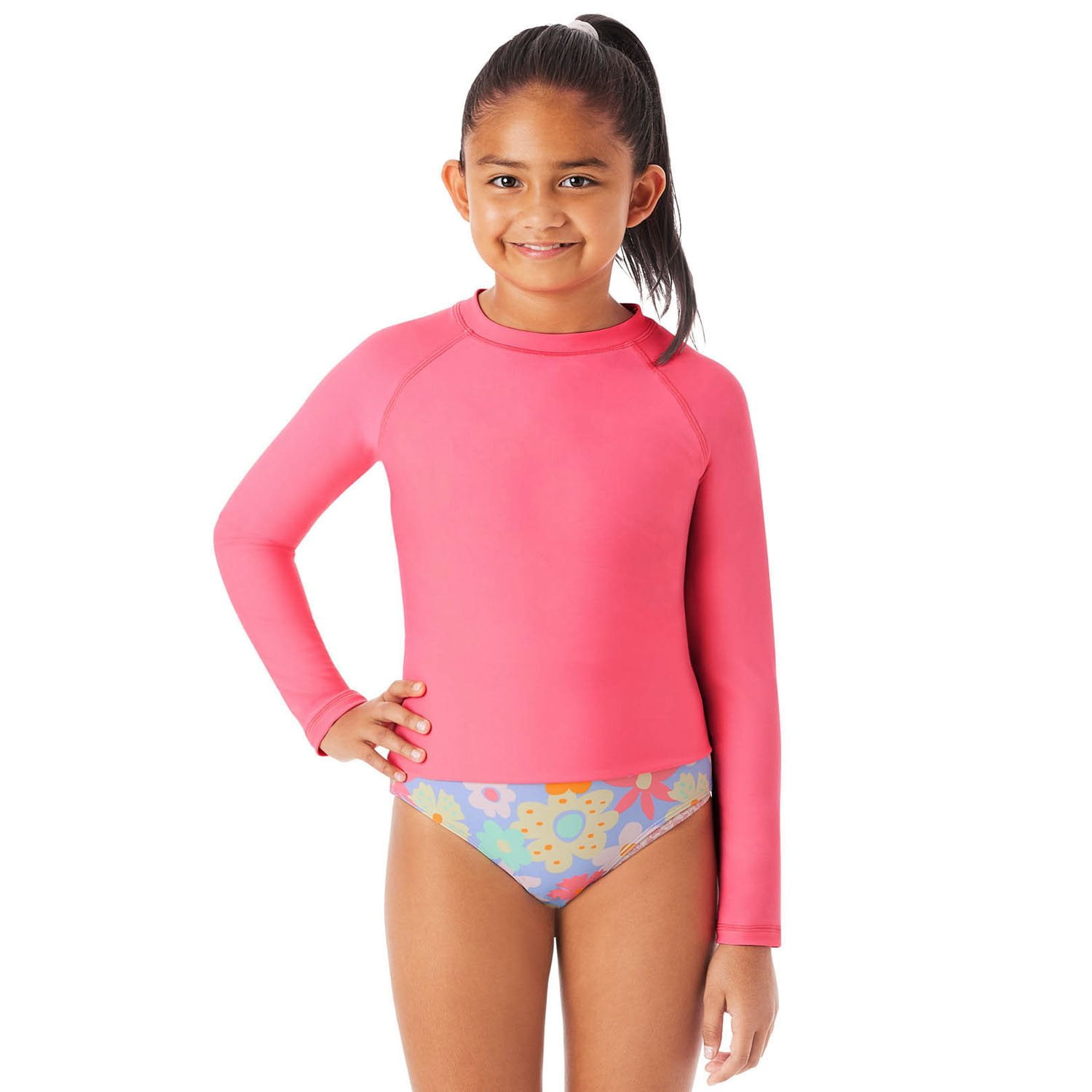Speedo Girls Girl's Digital Placement Splashback, Black - View #13